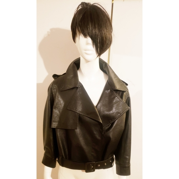 Evenuel Black Moto Jacket size L - Picture 4 of 5